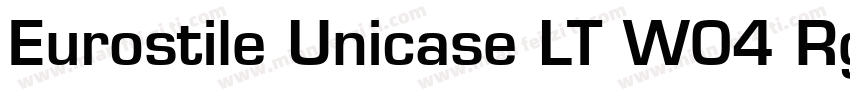 Eurostile Unicase LT W04 Rg字体转换